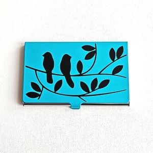 Bird Card Case by Design Ideas in Deep Robin Egg Blue NEW!